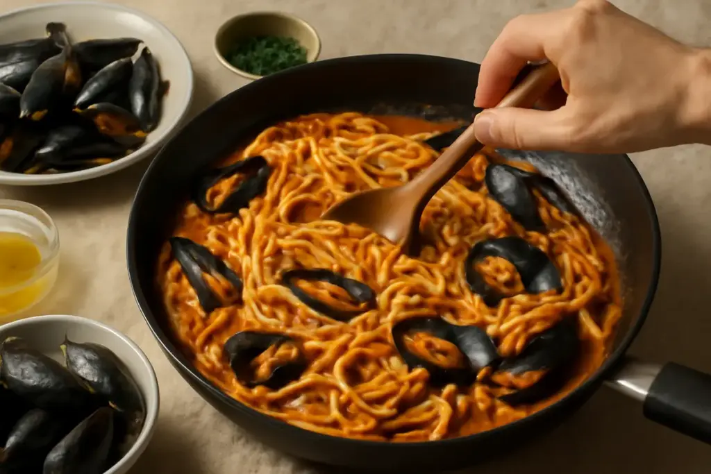 La tradizione della pasta con le cozze: come ottenere un sugo cremoso senza panna