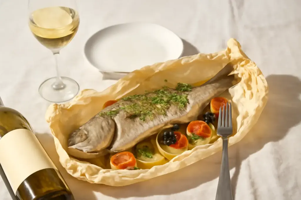Pesce al cartoccio e vino bianco secco: l’accostamento classico che non delude mai