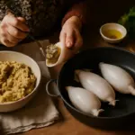 Come preparare i totani ripieni secondo la ricetta della nonna? Il ripieno umido che non si sbriciola