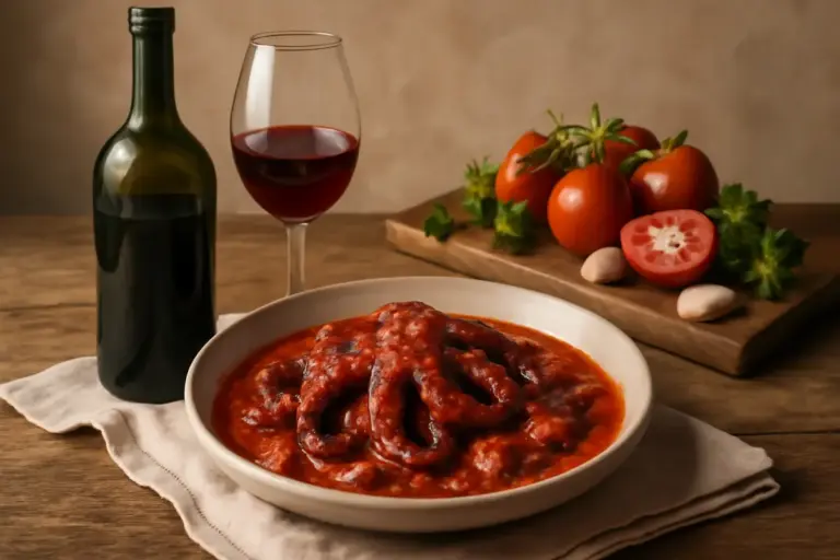 Ricetta originale del polpo alla luciana napoletano: il vino giusto per una salsa irresistibile