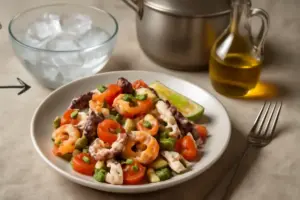 Insalata di mare tenera e croccante: la tecnica dello shock termico che cambia tutto