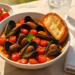 Zuppetta di cozze e pomodorini pronta in poco tempo: la soluzione ideale per le cene estive