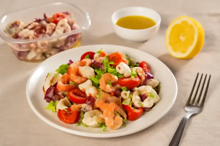 Insalata di mare da servire in 10 minuti: la scelta del pesce già pronto che mantiene sapore e consistenza