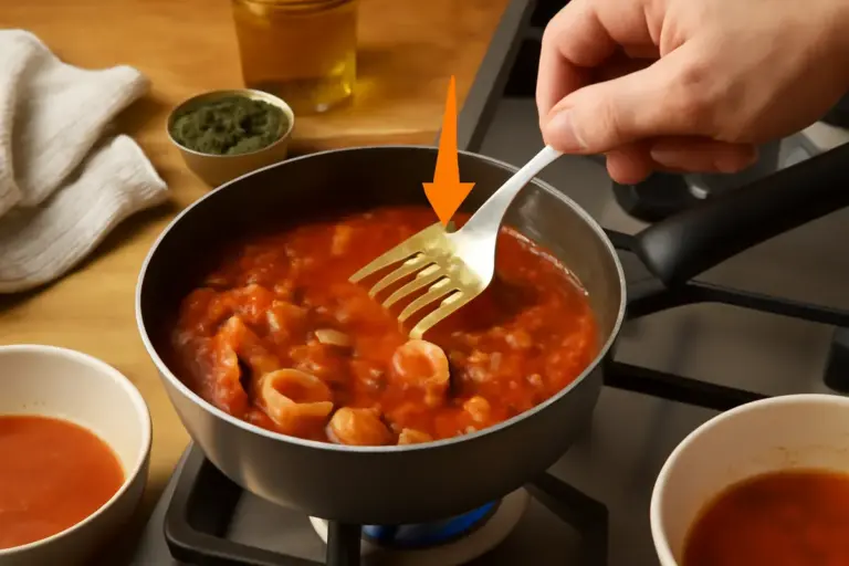Come evitare che il sugo al pesce molisano diventi acquoso? Il piccolo segreto della riduzione