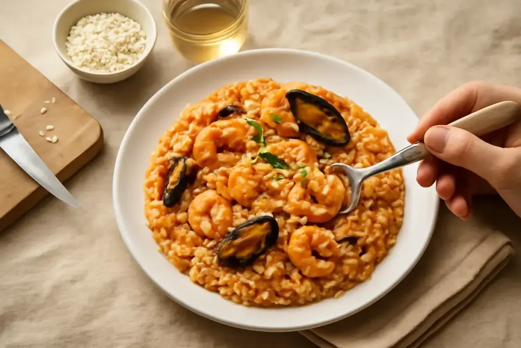 Risotto alla pescatora classico: il piccolo trucco per un chicco al dente e cremoso insieme