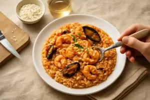 Risotto alla pescatora classico: il piccolo trucco per un chicco al dente e cremoso insieme