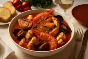 Zuppa di pesce napoletana autentica: la variante che tradizionalmente si serve nelle feste