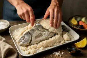 Cuocere il pesce in crosta di sale: perché il metodo tradizionale esalta i profumi del mare