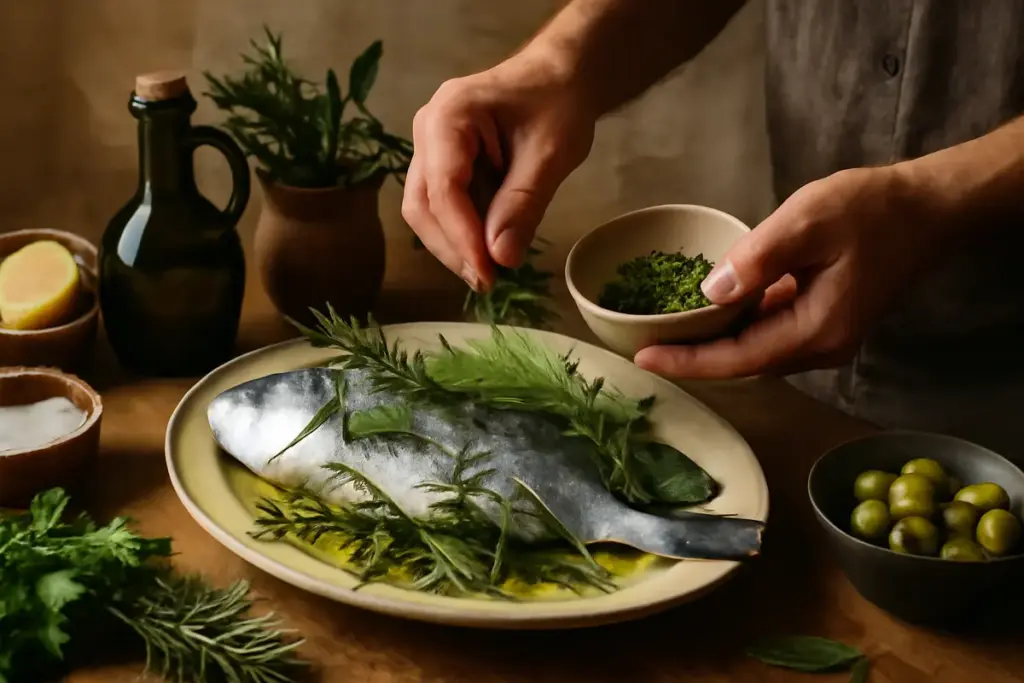 Come si cucina il pesce secondo la tradizione sarda? La combinazione di erbe che sorprende il palato