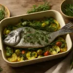 Besugo al forno alla ligure: le erbe tradizionali che aggiungono profumo e non coprono il pesce