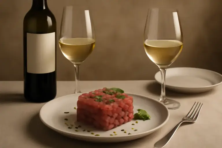 Abbinamenti vino con tartare di tonno: il segreto per una cena elegante senza errori