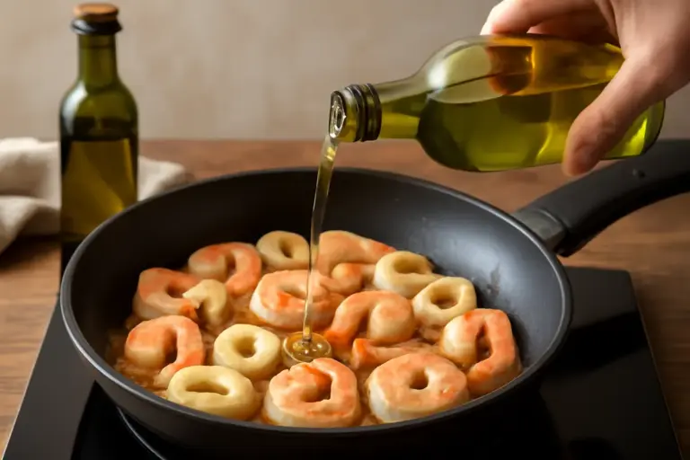 Mare profumato in padella: come scegliere l’olio giusto per saltare gamberi e calamari senza errori